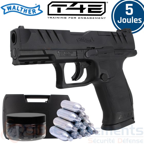 Pistolet de défense Walther PDP Compact T4E cal.43 (5 joules)