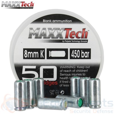 50 balles &agrave; blanc MAXXTech pour pistolet...