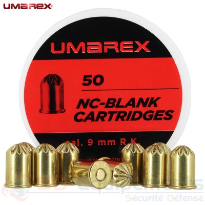 50 balles &agrave; blanc 9mm 380 RK Umarex (revolver)