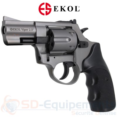 Revolver &agrave; blanc Ekol Viper 2.5" gris fum&eacute; 9mm RK