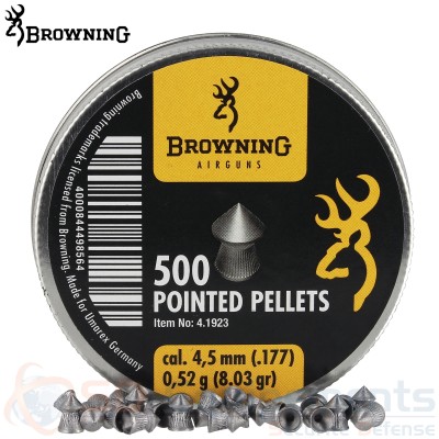 Boite de 500 plombs Browning t&ecirc;te pointue 4.5mm