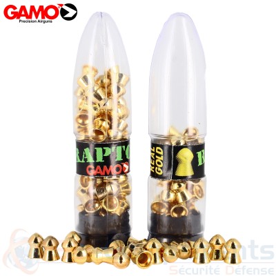 Plombs Gamo Raptor OR 18 carats 4,5mm x100