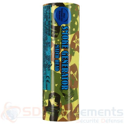 Grenade fumig&egrave;ne bleu 90 secondes &agrave; grattoir