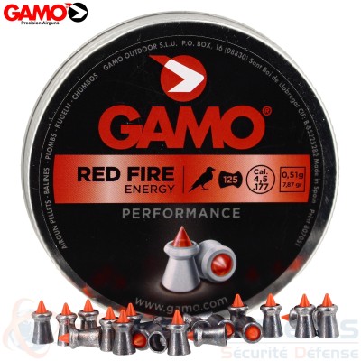 Boite de 125 Plombs Gamo Red Fire (4.5mm)