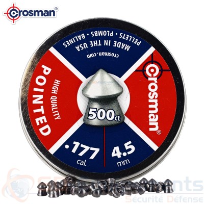500 Plombs pointus Crosman High Quality Match 4,5mm