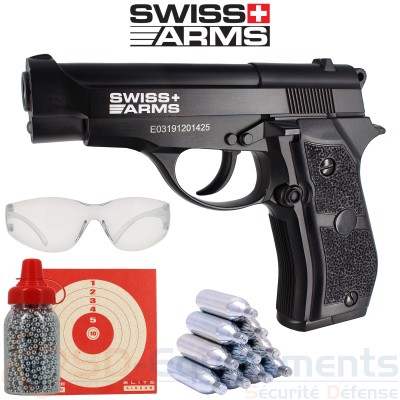 Pistolet CO2 Swiss Arms P84 4.5mm (2 Joules)