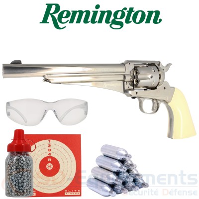 Revolver Remington 1875 plombs/billes 4.5mm (3 joules)