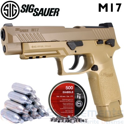 Pistolet Sig Sauer M17 P320 FDE tan CO2 4.5 mm (2.8...