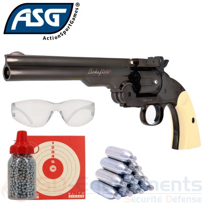 ASG Schofield 6&rsquo;&rsquo; Co2 gris acier 4.5mm...