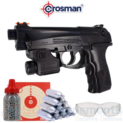 Pack Pistolet Crosman TAC C31 - 4.5 mm BB (4.1 joules)