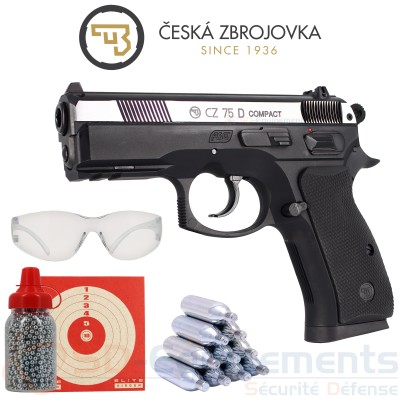 Pistolet Co2 ASG CZ 75 D Compact 4.5mm BB'S...