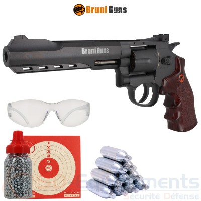 Revolver CO2 Bruni BR-702B noir 4.5mm (2.32 joules) 