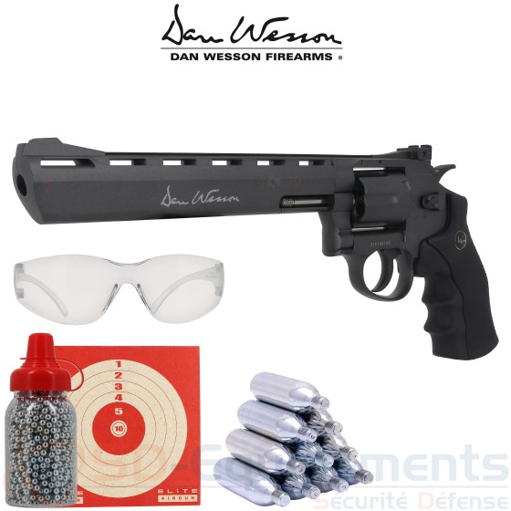 Revolver 6 coups Dan Wesson CO2 4.5mm BB 8 " (3 joules)