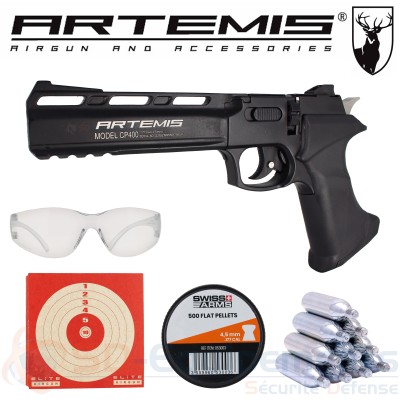 Pistolet &agrave; plombs Artemis CP400 CO2 - 4,5 mm...