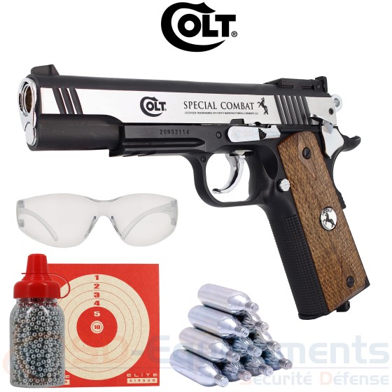 Pistolet Colt Spécial Combat Government CO2 4.5mm (2.8 joules)