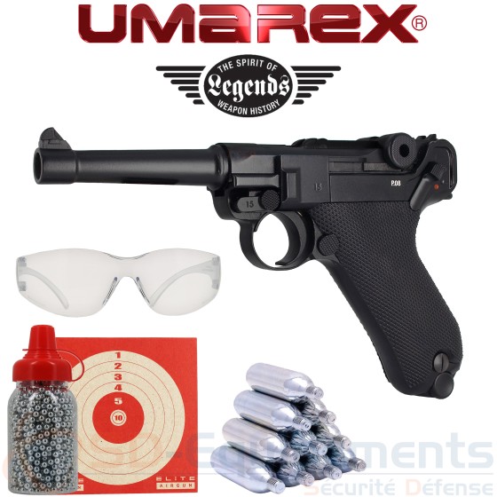 Pistolet Luger Legends P08 CO2 Blowback (3 Joules)