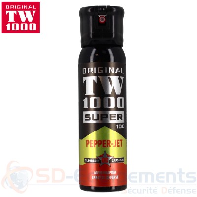 Bombe lacrymog&egrave;ne TW1000 Super Jet au poivre 100ml
