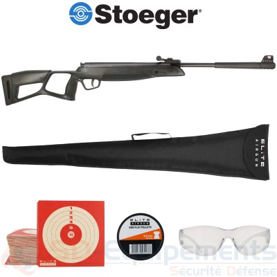Pack carabine air comprim&eacute; Stoeger X3 TAC 4.5...