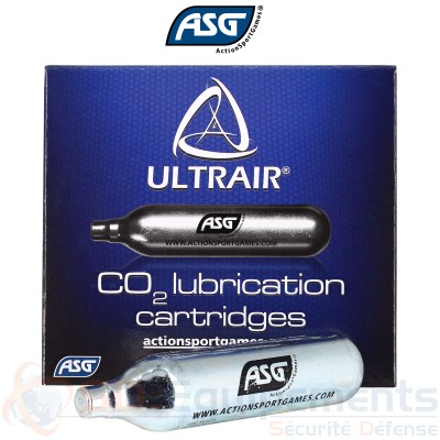 5 cartouches d'entretien ASG Ultrair CO2 12g