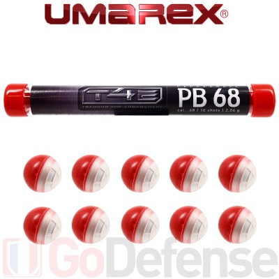 10 Balles au poivres OC Umarex PB68 Poivre .68  (2.31g)