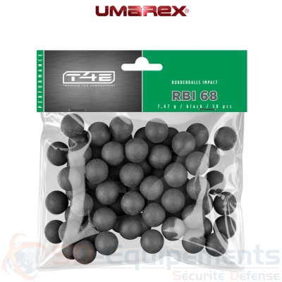 50 balles Umarex RBI68 caoutchouc noyau acier - .68