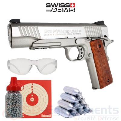 Pack Swiss-Arms SA-1911 CO2 4.5mm (1,6 Joule)