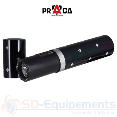 Shocker de d&eacute;fense Praga Gloss Black - 2 000 000 V