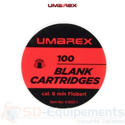 100 balles &agrave; blanc Umarex Revolver - 6mm Flobert