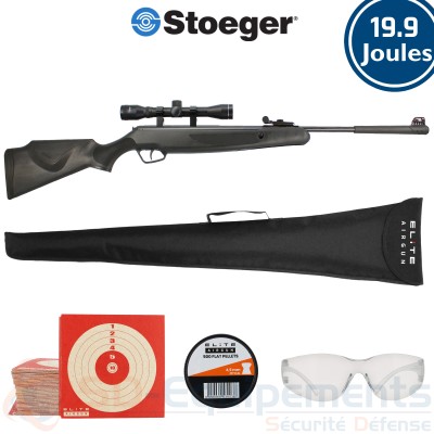 Pack Stoeger Mod.X20 synth&eacute;tique 4.5 mm (19.9 joules)
