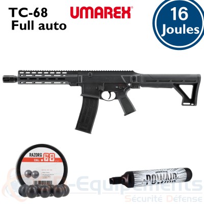 Carabine tactique Umarex T4E TC68 (16 Joules)