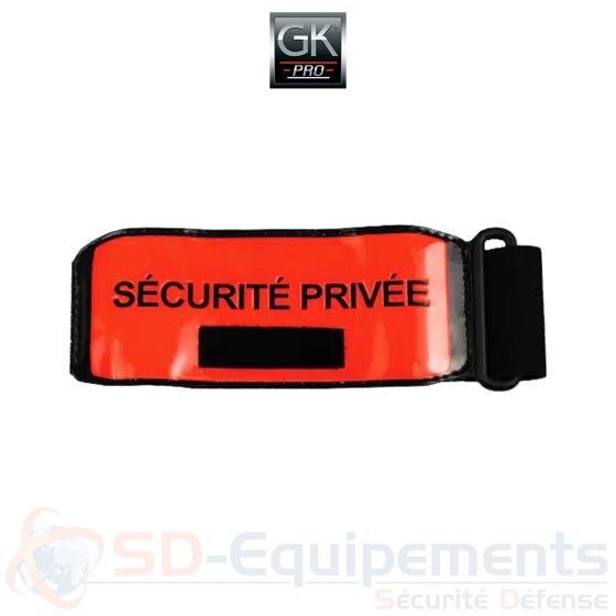 Brassard de sécurité privée orange 