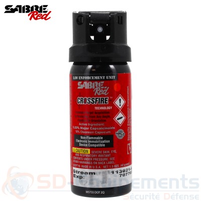 Bombe de d&eacute;fense Sabre Red Crossfire MK3 45ML Stream