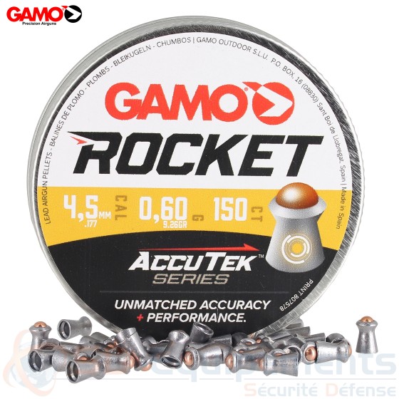 Gamo Rocket plombs tête acier 4,5mm