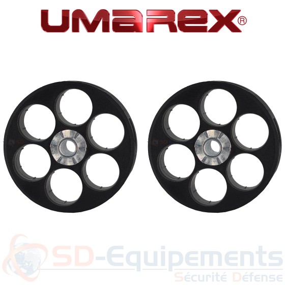 Lot de 2 barillets Umarex pour revolver T4E HDR50/ TR50