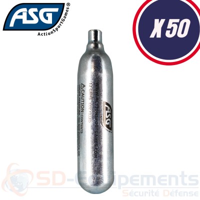 50x Cartouches CO2 ASG 12g