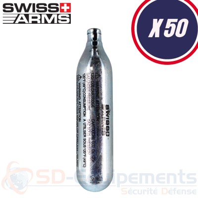 50x Cartouches CO2 Swiss Arms 12g