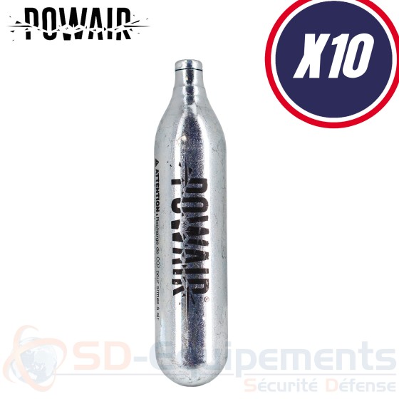 10x Cartouches CO2 Powair 12g
