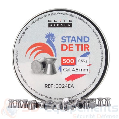 500 plombs Stand De Tir Elite Airgun - 4.5mm (0.53 g)