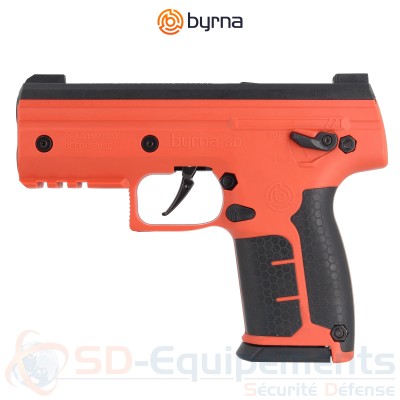 Pack pistolet de d&eacute;fense Byrna SD Orange - .68