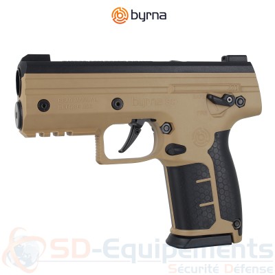 Pack pistolet de d&eacute;fense Byrna SD Tan - .68