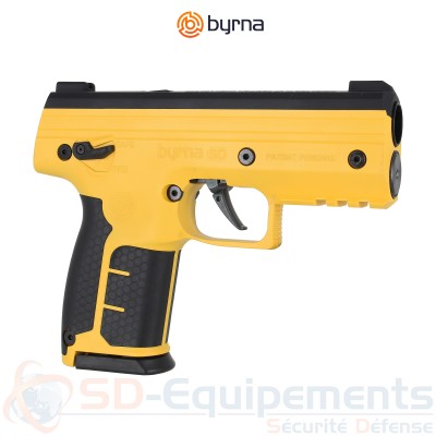 Pack pistolet de d&eacute;fense Byrna SD Jaune - .68