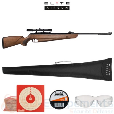 Carabine Elite Airgun Tracker Wood Bois - 4.5mm...