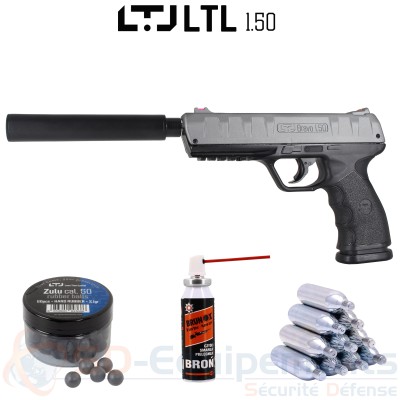Pistolet LTL Bravo Premium CO2 Silencieux - .50 (18...