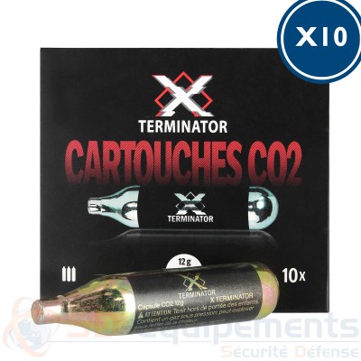 10x Boites de 10 cartouches CO2 12g X Terminator