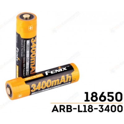 Lot de 2 Batterie Fenix Li-ion 18650 3500x2 mAh ARB-L18