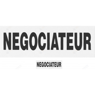 Lot de 2 bandeaux NEGOCIATEUR (fond gris)