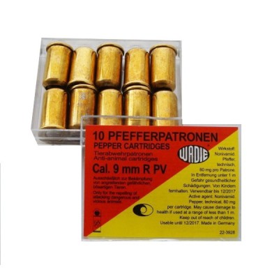 10 Cartouches 9mm Poivre 380 RK  Revolver Wadie