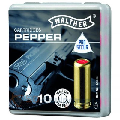 Boite de 10 cartouches Walther Pepper 9 mm PAK