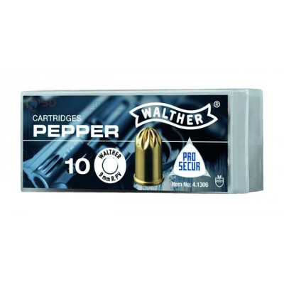 10 Cartouches Walther Pepper 9 mm RK