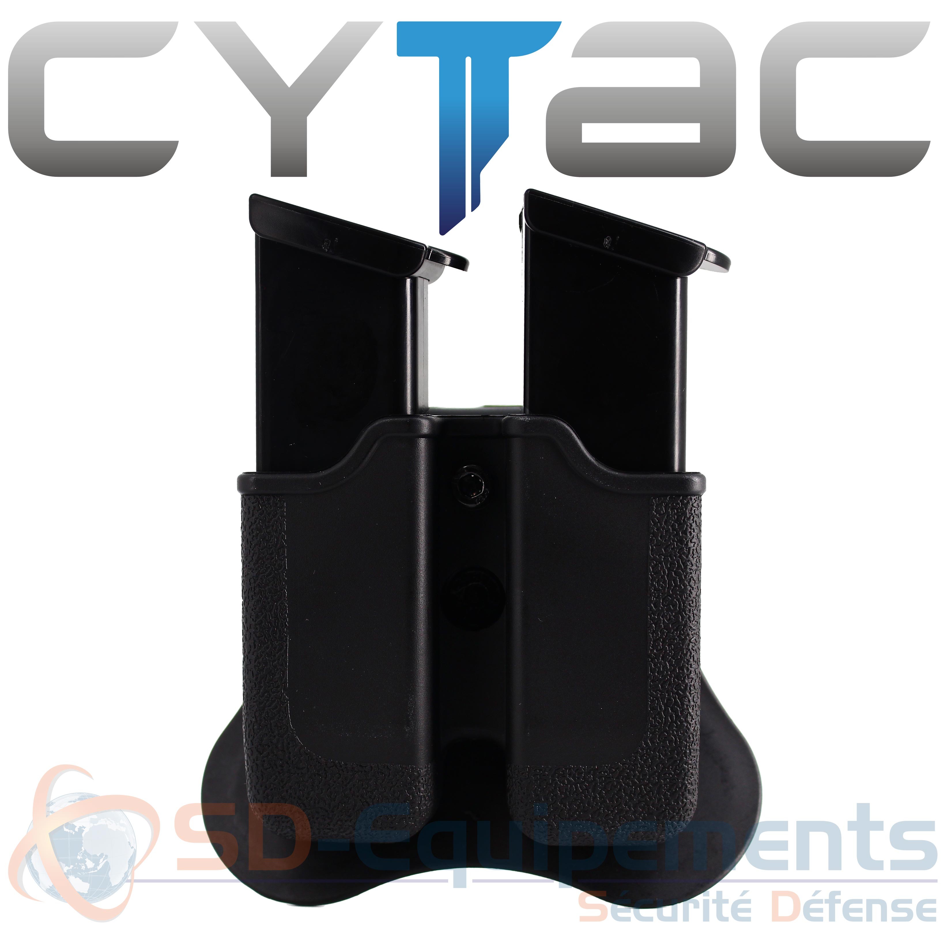 Pochette Double Chargeur Universelle Cytac - Ceinture OWB - 9mm - Neuf